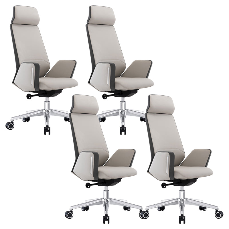 Modern Leather Executive Chair No Arm Managers Chair for Office