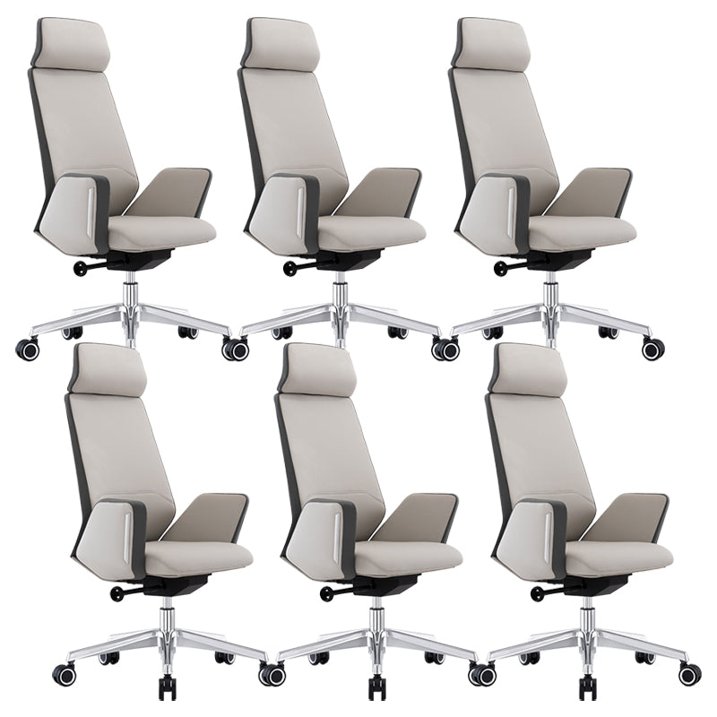 Modern Leather Executive Chair No Arm Managers Chair for Office