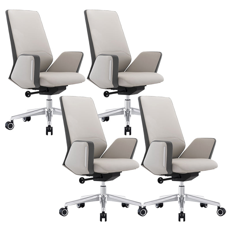 Modern Leather Executive Chair No Arm Managers Chair for Office