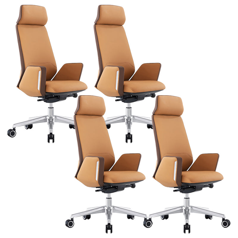 Modern Leather Executive Chair No Arm Managers Chair for Office