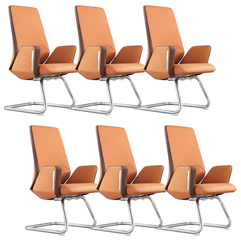 Modern Leather Executive Chair No Arm Managers Chair for Office