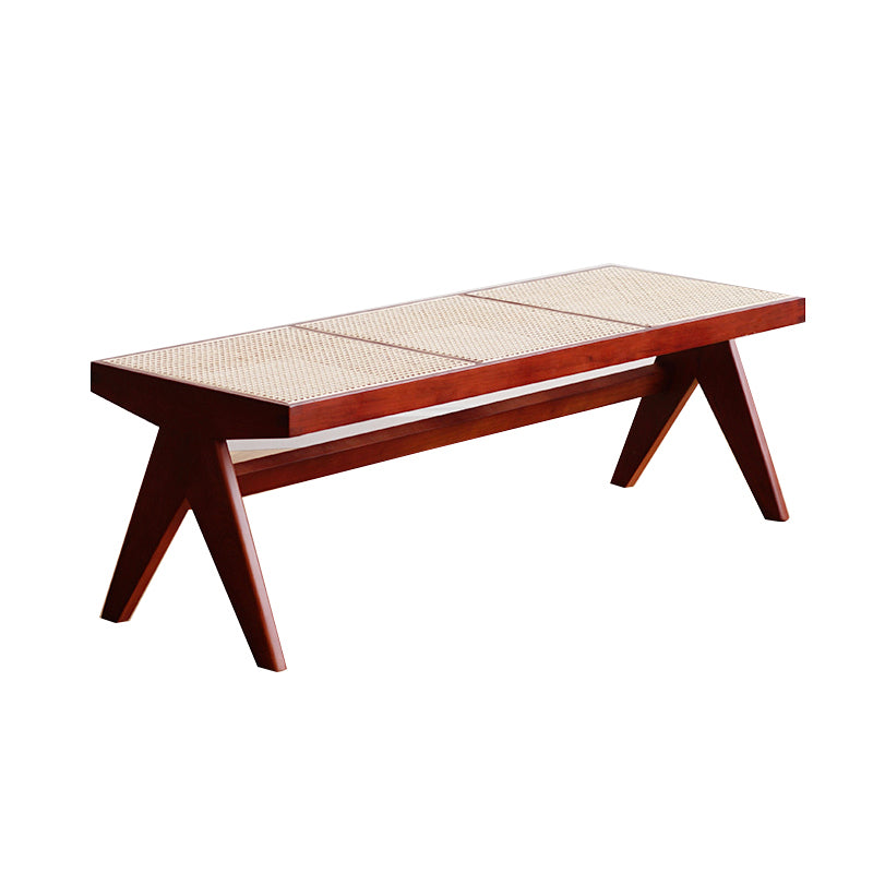 14.82-inch Width Tropical Seating Bench Solid Wood Bedroom Bench