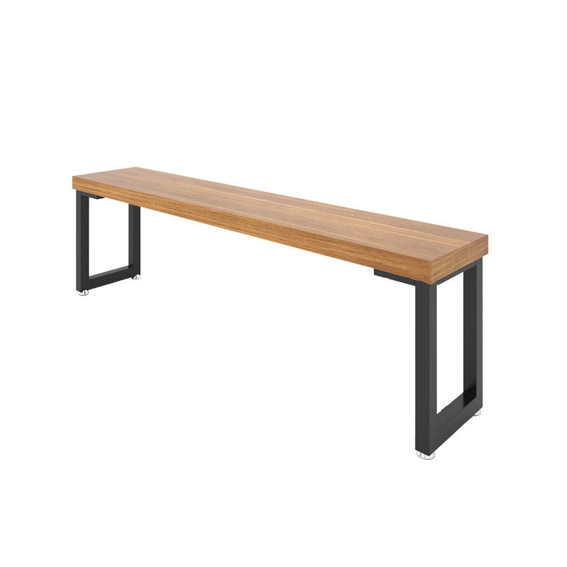 Modern Pine Wood Bench Rectangle Home Seating Bench with Legs