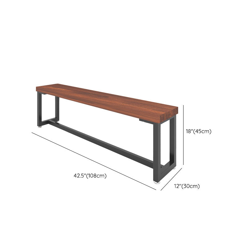 Modern Pine Wood Bench Rectangle Home Seating Bench with Legs