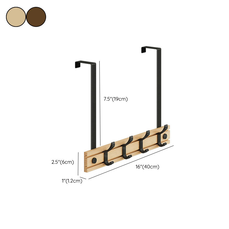 Modern Style Minimalist Coat Hanger Home Wall Hanging Wooden Coat Rack