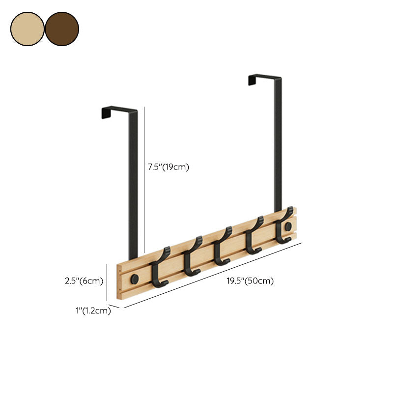 Modern Style Minimalist Coat Hanger Home Wall Hanging Wooden Coat Rack