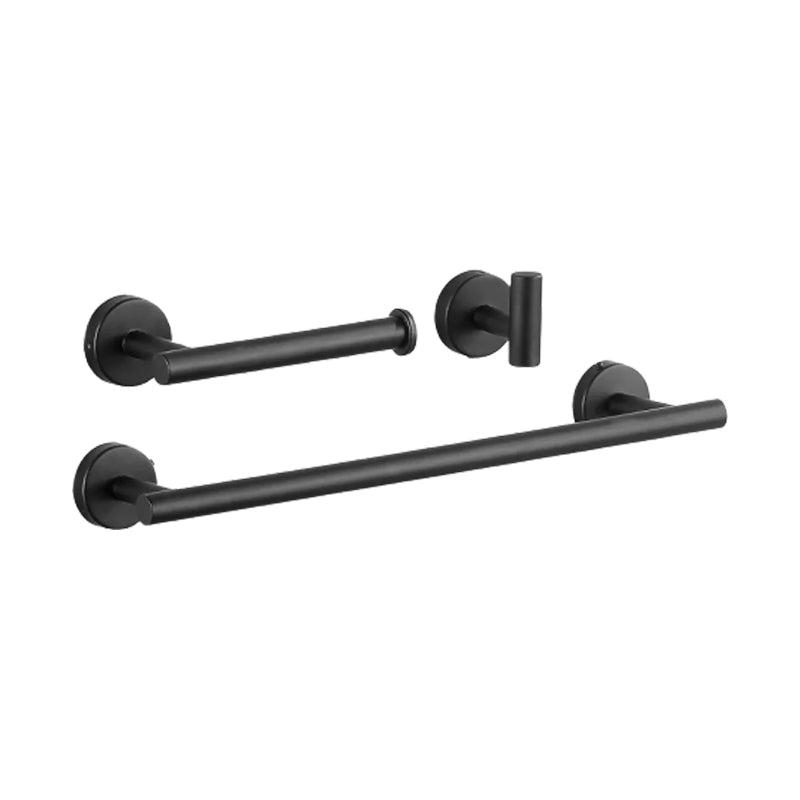 Modern Stainless Steel Bathroom Hardware Set Brushed Chrome Towel Bar/Ring & Robe Hooks