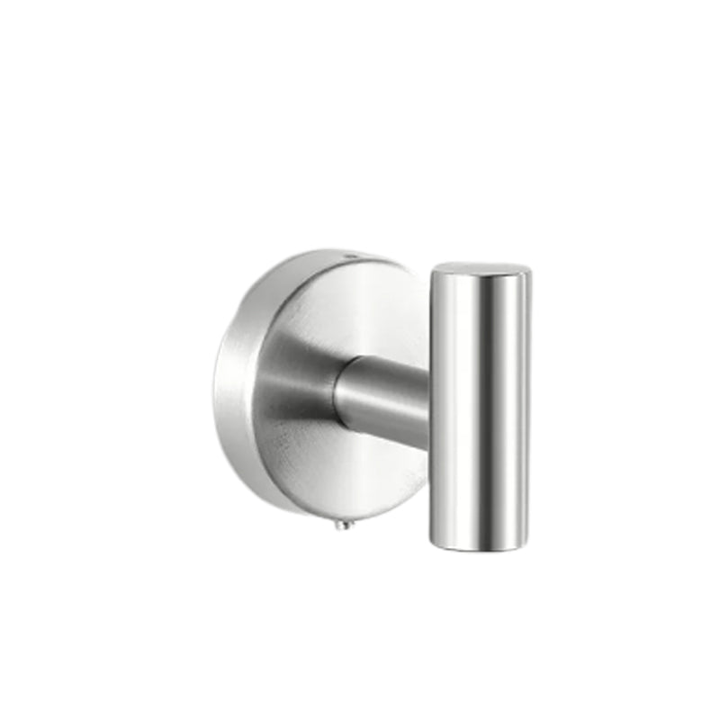 Modern Stainless Steel Bathroom Hardware Set Brushed Chrome Towel Bar/Ring & Robe Hooks