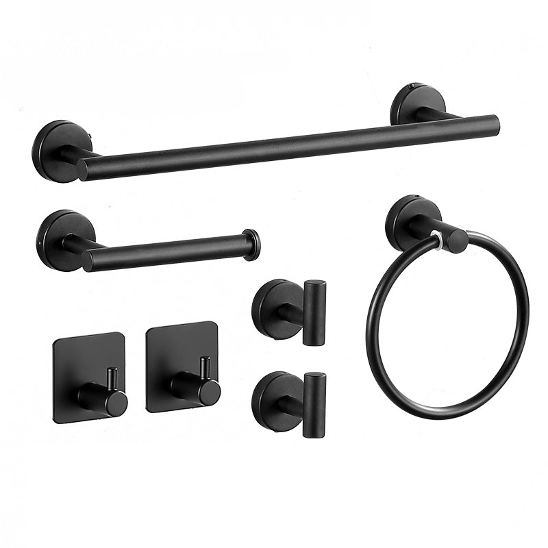 Modern Stainless Steel Bathroom Hardware Set Brushed Chrome Towel Bar/Ring & Robe Hooks