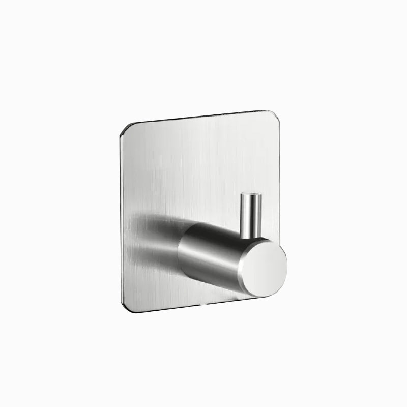 Modern Stainless Steel Bathroom Hardware Set Brushed Chrome Towel Bar/Ring & Robe Hooks