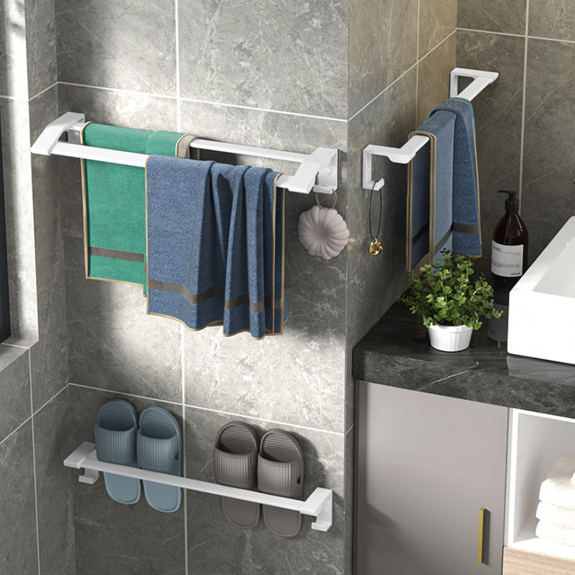 Modern White Bathroom Hardware Set Towel Bar Bath Shelf Bath Hardware Set