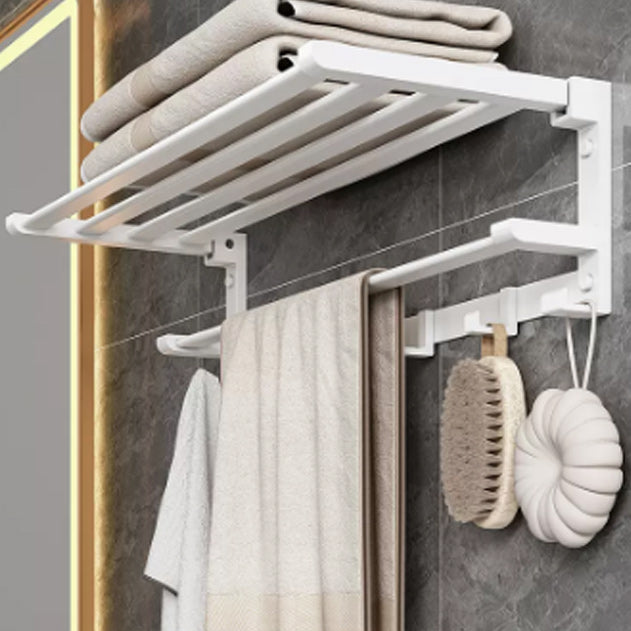 Modern White Bathroom Hardware Set Towel Bar Bath Shelf Bath Hardware Set