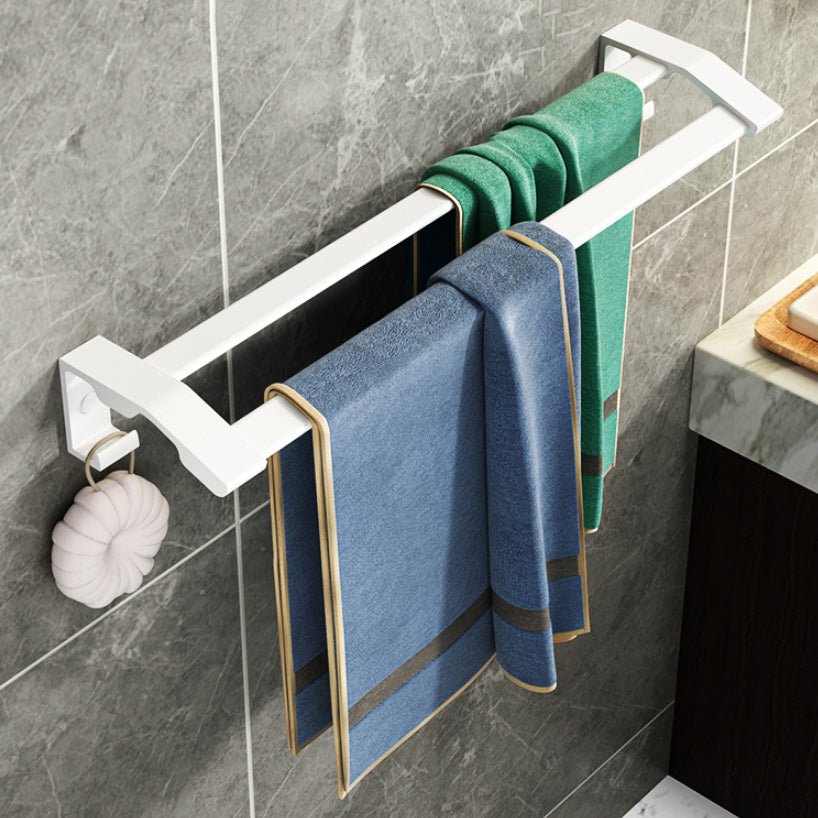 Modern White Bathroom Hardware Set Towel Bar Bath Shelf Bath Hardware Set