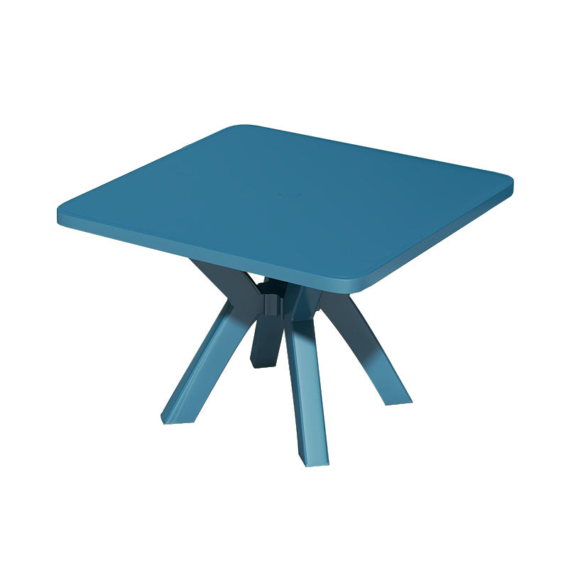 Plastic Contemporary Dining Table 28.3" Tall Square Dining Table