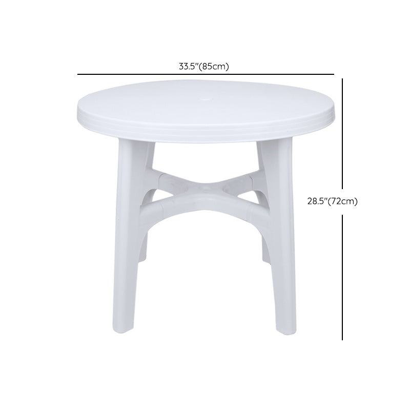 Plastic Contemporary Dining Table White Plastic Dining Table