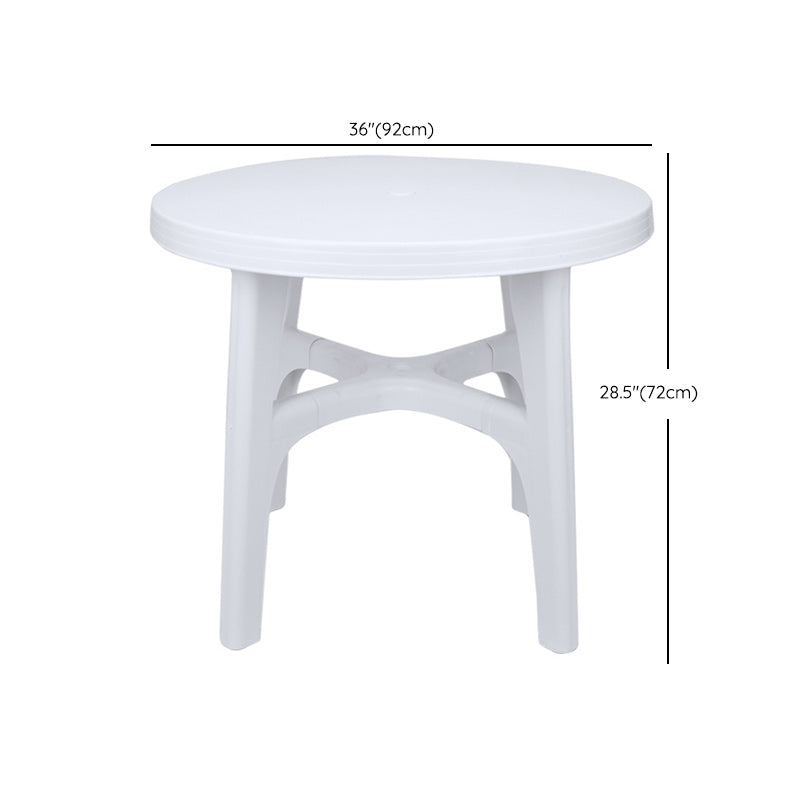 Plastic Contemporary Dining Table White Plastic Dining Table