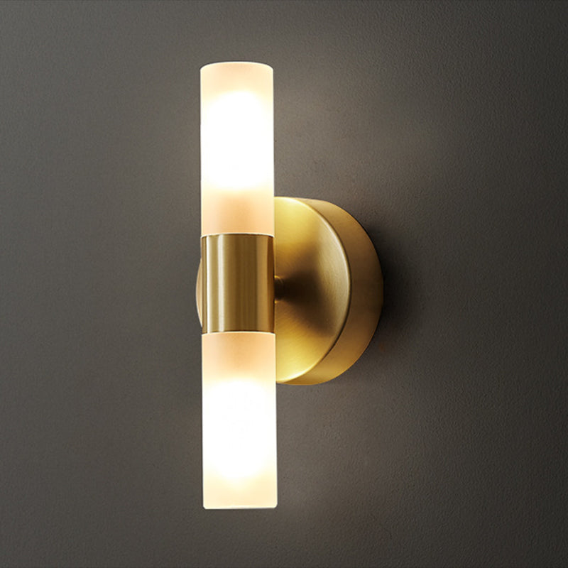 Unique Shape Wall Mounted Light Modern Sconce Light Fixture in Gold for Washroom