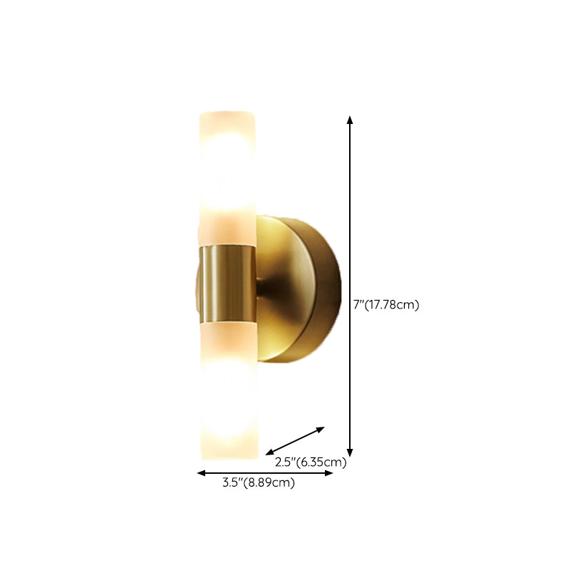 Unique Shape Wall Mounted Light Modern Sconce Light Fixture in Gold for Washroom