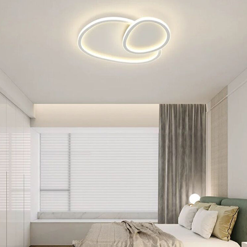 Modern Line Shape Flush Mount Light Fixtures Metal Flush Mount Ceiling Light