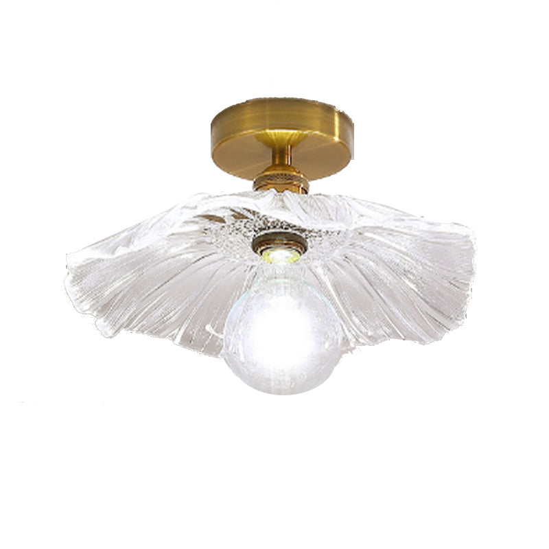 Nordic Style Ceiling Lamp Lotus Leaf Shape Ceiling Light for Living Room