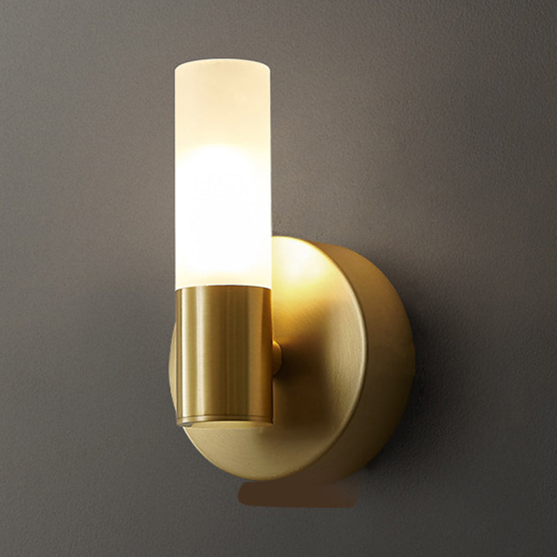 Wall Mounted Light Modern Sconce Light Fixture in Gold for Washroom