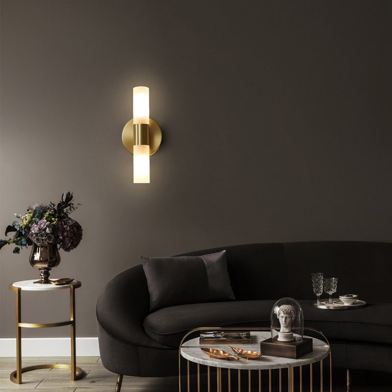 Wall Mounted Light Modern Sconce Light Fixture in Gold for Washroom