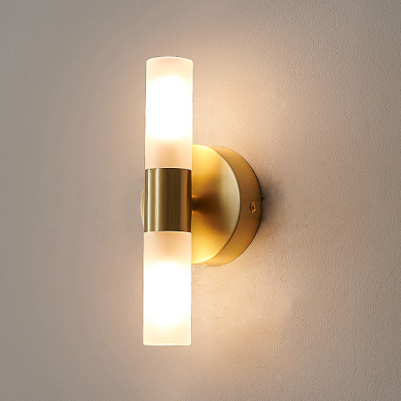 Modern Unique Shape Wall Mounted Light Sconce Light Fixture in Gold for Washroom