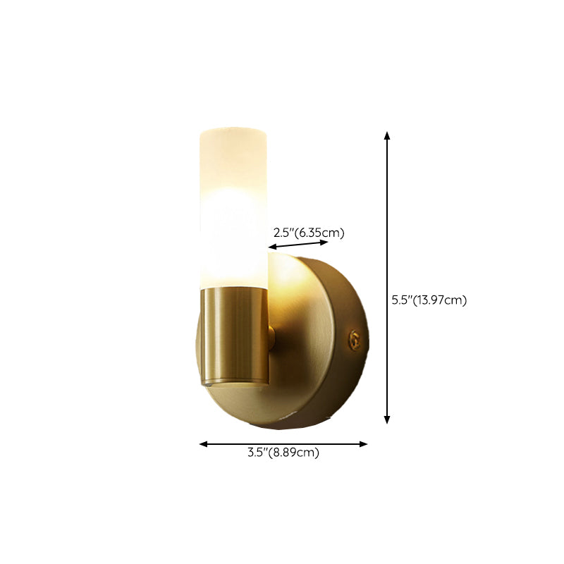 Modern Unique Shape Wall Mounted Light Sconce Light Fixture in Gold for Washroom