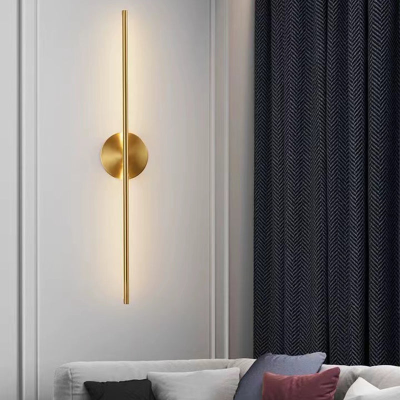 1 Light Line Shape Wall Mounted Light Modern Sconce Light Fixture for Washroom