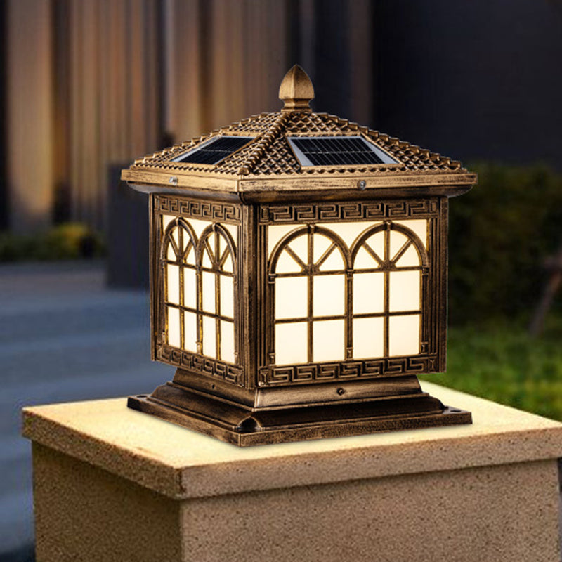 Modern Simple LED Pillar Lamp Household Solar Light for Backyard