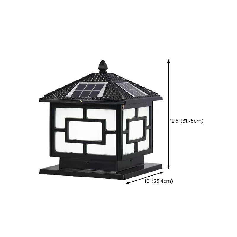 Contemporary Simple Pillar Lamp Household Solar Light for Garden