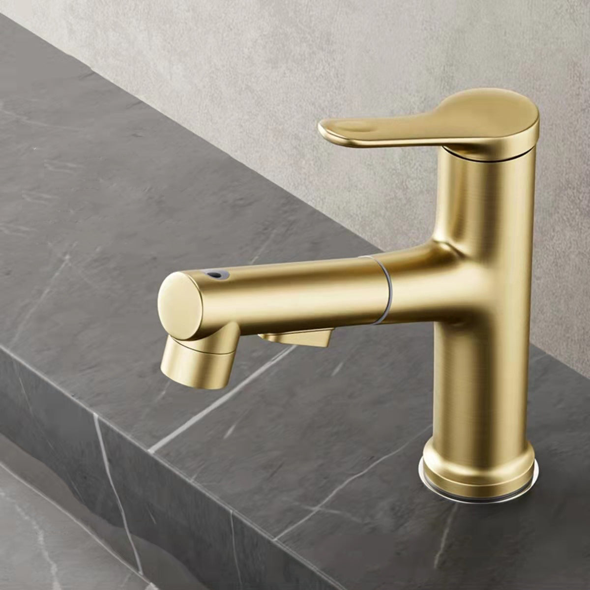 Modern Sink Faucet Solid Color Copper Basin Lavatory Faucet for Bathroom