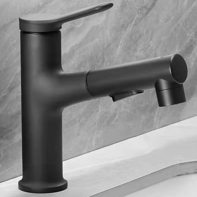 Modern Sink Faucet Solid Color Copper Basin Lavatory Faucet for Bathroom