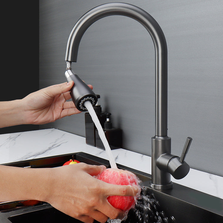 Touch 2 Modes Faucet Pull down Sprayer Bar Faucet 1-Handle Standard Kitchen Faucet