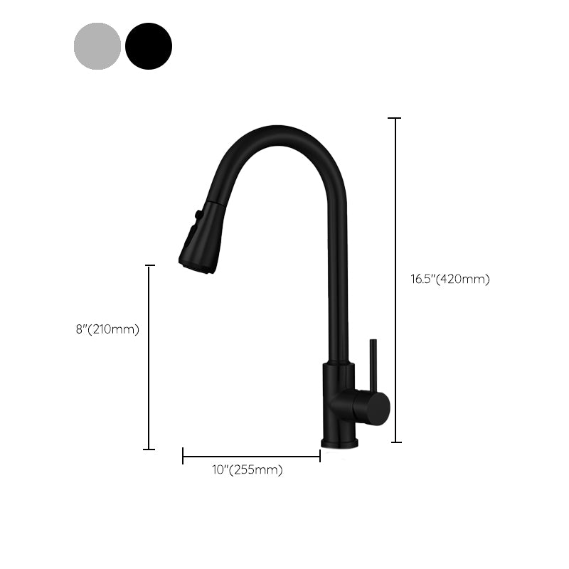 Touch 2 Modes Faucet Pull down Sprayer Bar Faucet 1-Handle Standard Kitchen Faucet