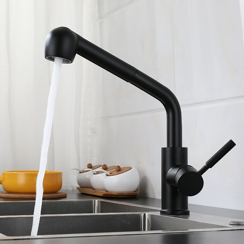 1-Handle Kitchen Faucet Pull down Sprayer with Supply Lines Bar Faucet