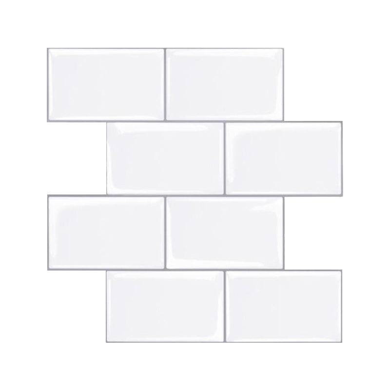 Modern Peel and Stick Wall Tile PVC Peel and Stick Backs Plash Tile