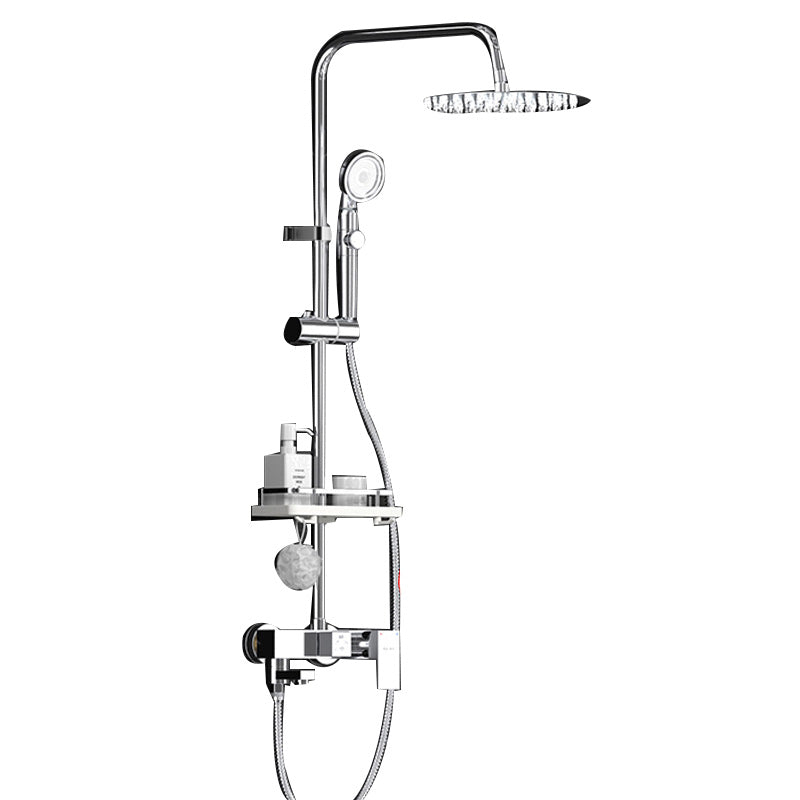 Wall Mounted Shower System Handle Lever Spot Resist Copper Shower System