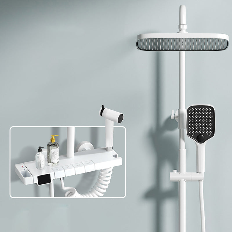 Contemporary Shower Set Slide Bar Handheld Shower Head Wall Mounted Shower System