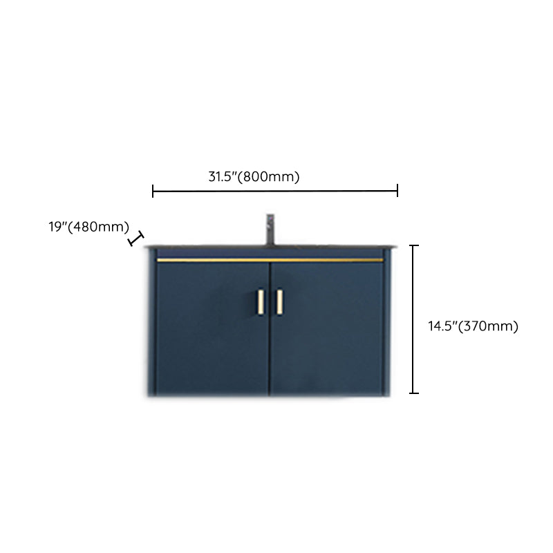 Modern Wall-mounted Bathroom Vanity Cabinet with Soft Close Door