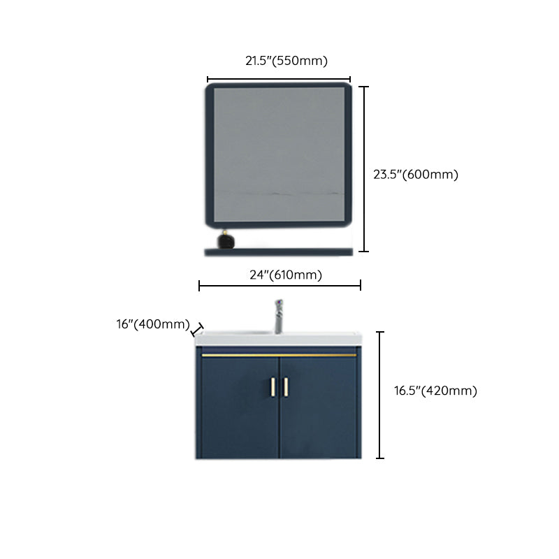 Modern Wall-mounted Bathroom Vanity Cabinet with Soft Close Door