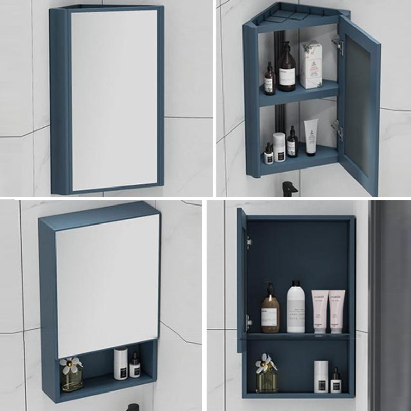 Gorgeous Sink Cabinet Blue Tone Free-standing Corner Bathroom Vanity