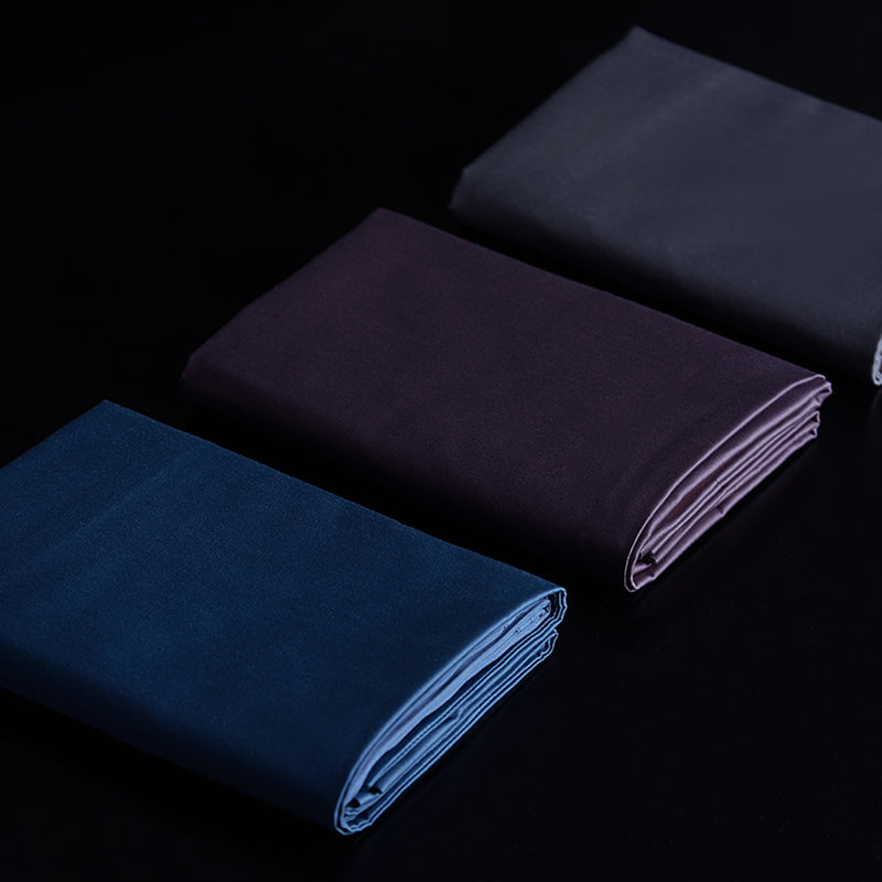 Cotton Sheet Sets 3-Piece Pure Color Wrinkle Resistant Bed Sheet