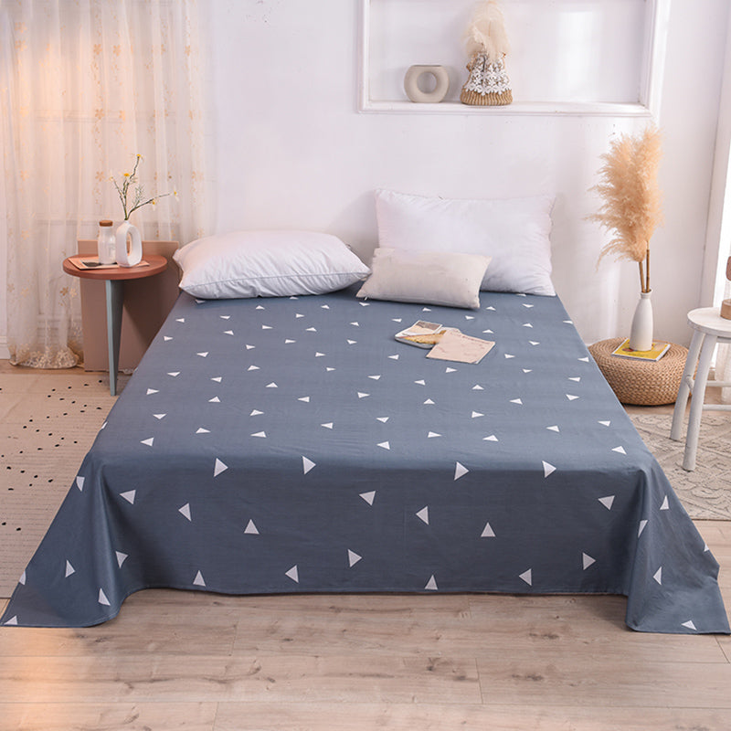 Printed Bed Sheet Breathable Fade Resistant Cotton Fitted Sheet