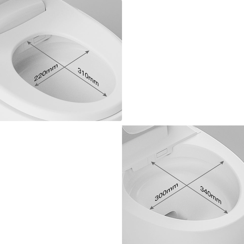 Ceramic One Pieces Smart Toilet Round Smart Toilet with Heated Seat