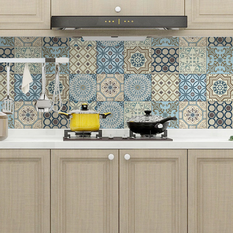 Modern Multi-Color Peel/Stick Backsplash Tile PVC Peel and Stick Backsplash Wall Tile