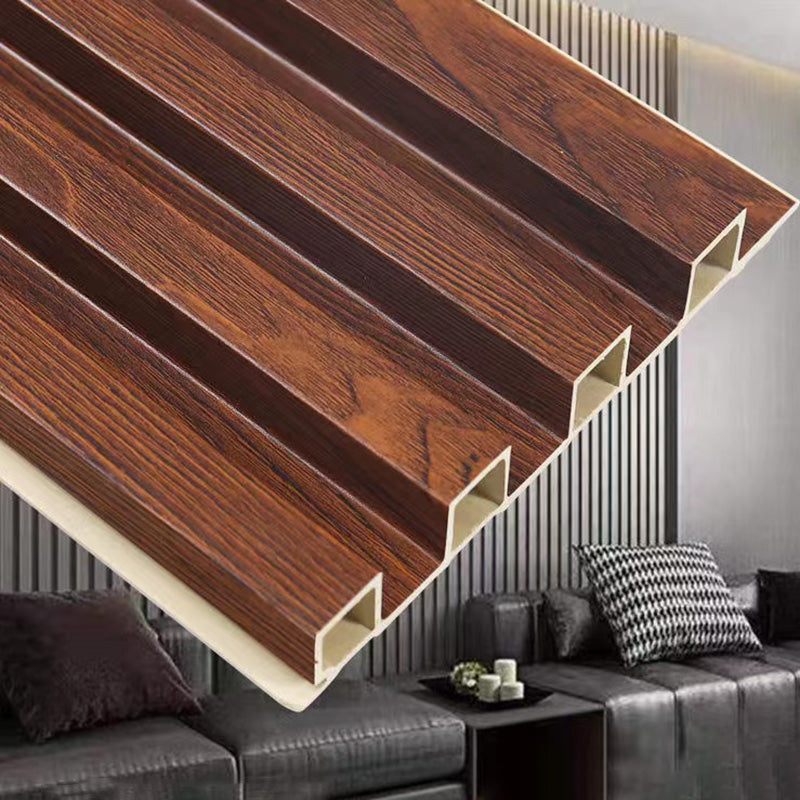 Modern Wood Paneling Smooth Wall Interior Wood Plank Set of 5