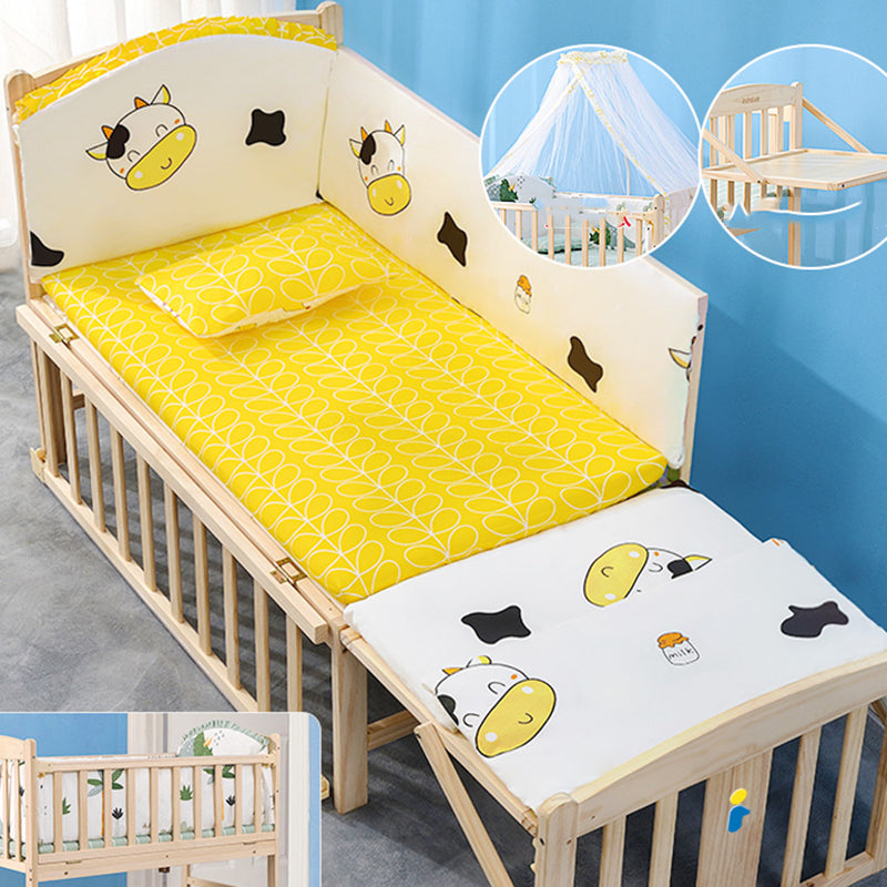 Modern Kids Bed Mattress Included Detachable Guardrails Toddler Bed