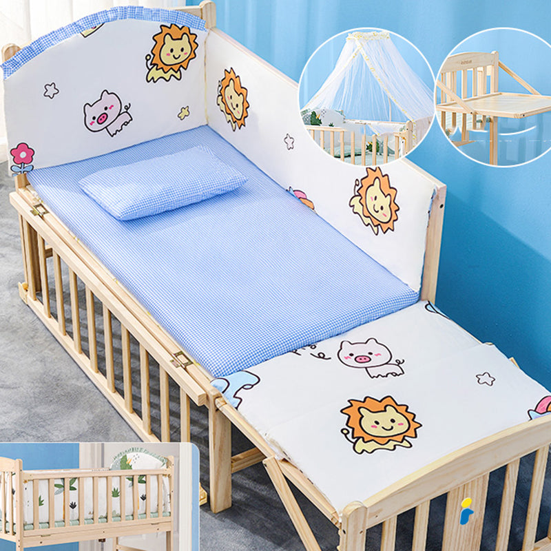 Modern Kids Bed Mattress Included Detachable Guardrails Toddler Bed