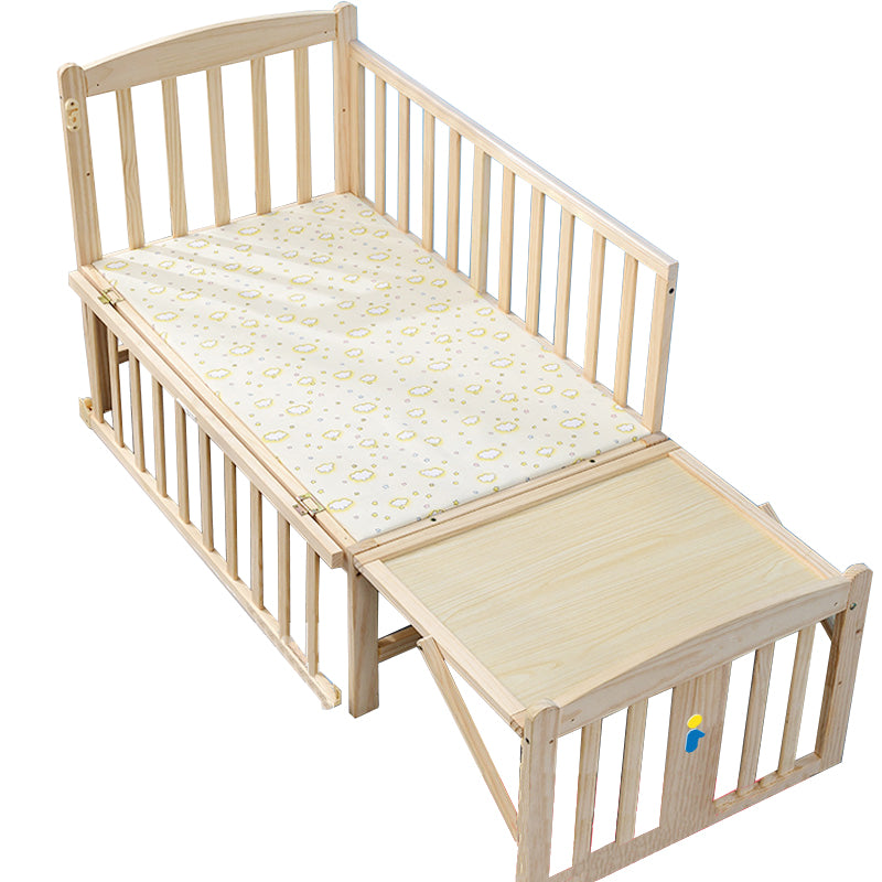 Modern Kids Bed Mattress Included Detachable Guardrails Toddler Bed